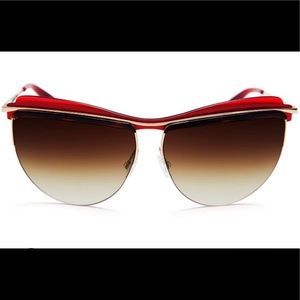 Barton Perreira “The Affair” Christina Roth collection Sunglasses in Red